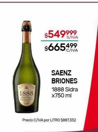 Nini Mayorista Saenz briones 1888 sidra oferta