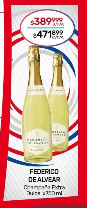 Nini Mayorista Federico de alvear champaña extra dulce oferta