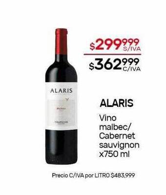 Nini Mayorista Alaris vino malbec cabernet sauvignon oferta