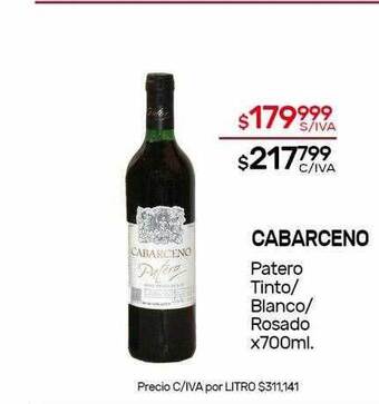 Nini Mayorista Cabarceno patero tinto blanco rosado oferta