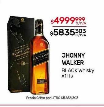 Nini Mayorista Johnny walker black whisky oferta