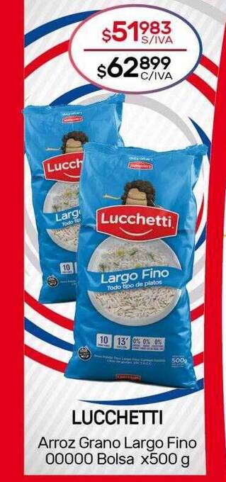 Nini Mayorista Lucchetti arroz grano largo fino oferta