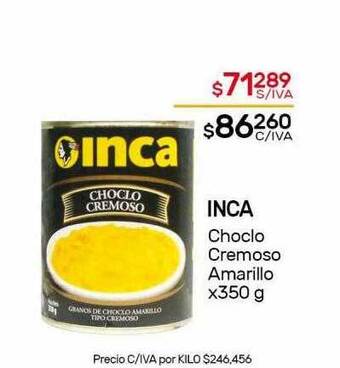 Nini Mayorista Inca choclo cremoso amarillo oferta