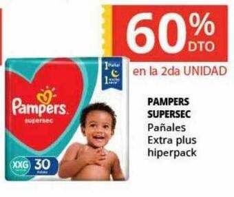 Nini Mayorista Pampers supersec pañales extra plus hiperpack oferta
