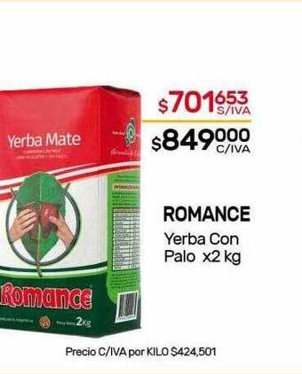 Nini Mayorista Romance yerba con palo oferta