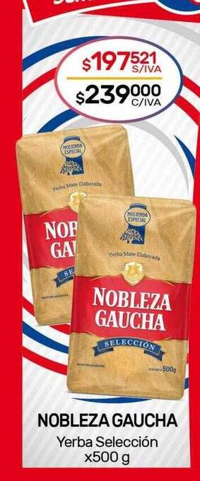 Nini Mayorista Nobleza gaucha yerba selección oferta