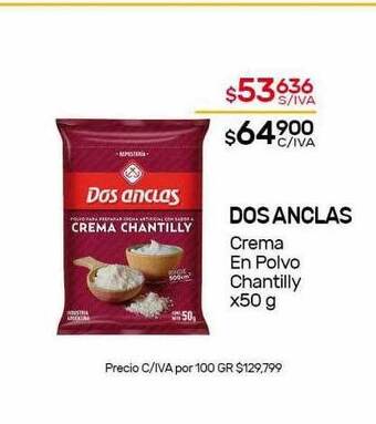 Nini Mayorista Dos anclas crema en polvo chantilly oferta