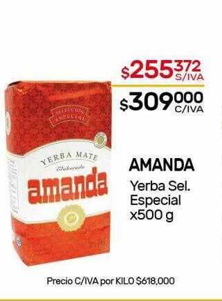 Nini Mayorista Amanda yerba sel. especial oferta