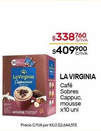 Nini Mayorista La virginia café sobres cappuc. mousse oferta