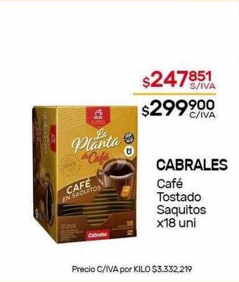 Nini Mayorista Cabrales café tostado saquitos oferta