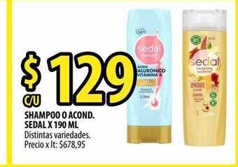 Punto Mayorista Shampoo o acond. sedal oferta