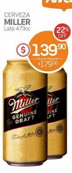 Alvear Cerveza miller oferta