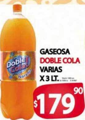 Supermercados Caracol Gaseosa doble cola varias oferta