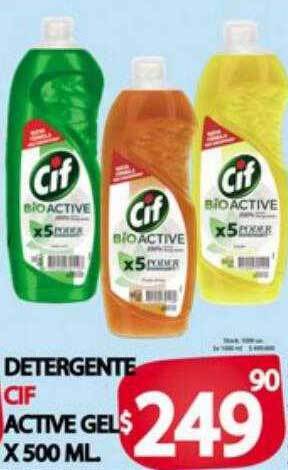 Supermercados Caracol Detergente cif active gel oferta