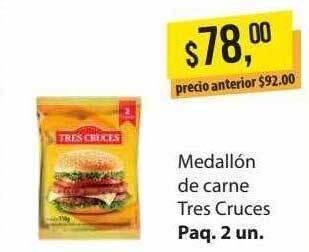 Supermercados Damesco Medallon de carne tres cruces oferta