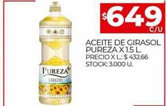 Supermercados DIA Aceite de girasol pureza oferta