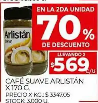 Supermercados DIA Café suave arlistán oferta