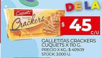 Supermercados DIA Galletitas crackers cuquets oferta