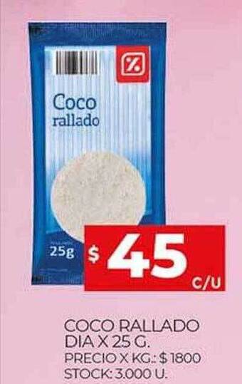 Supermercados DIA Coco rallado dia oferta