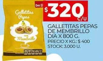 Galletitas pepas de membrillo dia