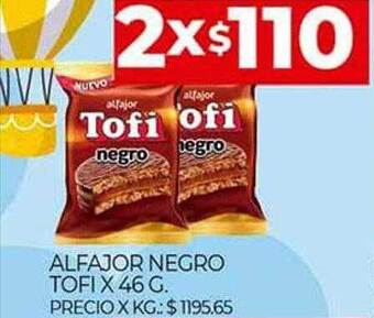Supermercados DIA Alfajor negro tofi oferta