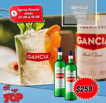 Supermercados Top Gancia Aperitivo x 950cc. oferta