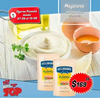 Supermercados Top Hellmann's Mayonesa dp x 950gr oferta
