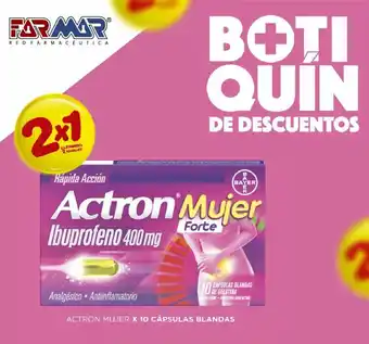 Actron Mujer x 10 Cápsulas Blandas