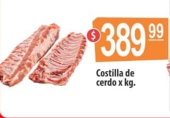 Autoservicio Capo Costilla de cerdo x kg. oferta