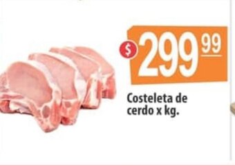 Autoservicio Capo Costeleta de cerdo x kg. oferta