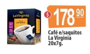 Autoservicio Capo La Virginia Café e/saquitos 20x7g. oferta