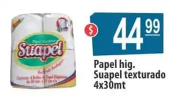 Autoservicio Capo Suapel Texturado Papel hig. 4x30mt oferta