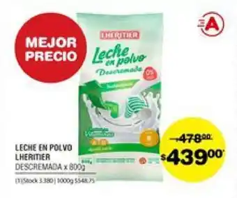 Atomo Conviene Lheritier Leche en Polvo x 800g oferta