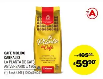 Atomo Conviene La Planta de Café Molido Cabrales x 130g oferta
