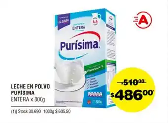Atomo Conviene Purísima Leche en Polvo x 800g oferta