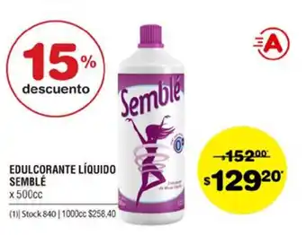 Atomo Conviene Semblé Edulcorante Líquido x 500cc oferta