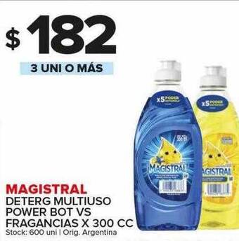 Carrefour Maxi Magistral deterg multiuso power bot vs fragancias oferta