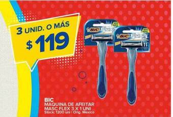 Carrefour Maxi Bic maquina de afeitar masc flex oferta