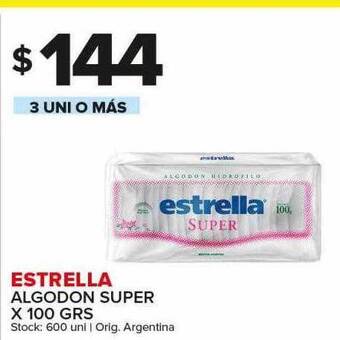 Carrefour Maxi Estrella algodon super oferta