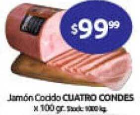 Cordiez Jamón cocido cuatro condes oferta