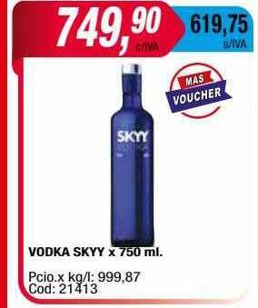 Maxiconsumo Vodka skyy oferta