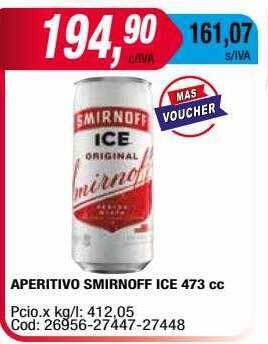 Maxiconsumo Aperitivo smirnoff ice oferta