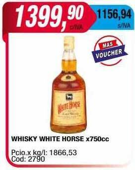 Maxiconsumo Whisky white horse oferta