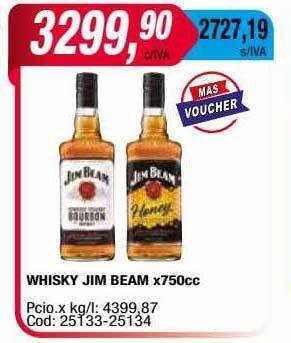 Maxiconsumo Whisky jim beam oferta