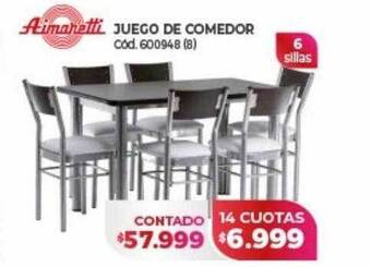 Naldo Lombardi Juego de comedor oferta