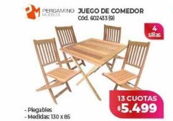 Naldo Lombardi Juego de comedor oferta