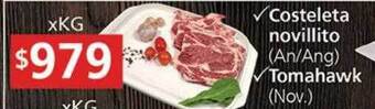 Supermercados Aiello Costeleta novillito tomahawk oferta