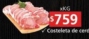 Supermercados Aiello Costeleta de cerdo oferta