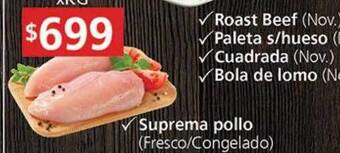 Supermercados Aiello Suprema pollo oferta