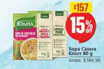 Supermercados Aiello Sopa casera knorr oferta